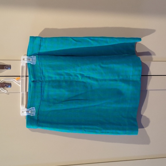 J.Crew Retro Blue Gingham Pocket Skirt NWOT - Picture 7 of 7